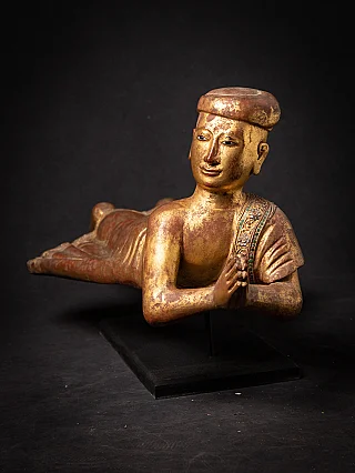 Antique wooden Burmese Saint