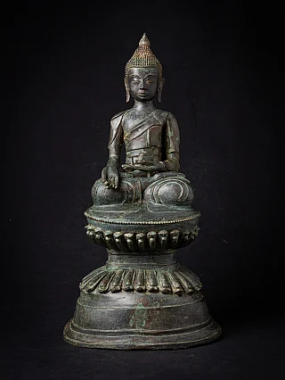 Old bronze Burmese Buddha statue
