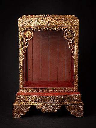 Antique wooden Burmese Temple