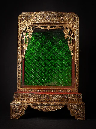 Antique wooden Burmese Temple