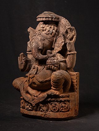 Old sandstone Ganesha statue