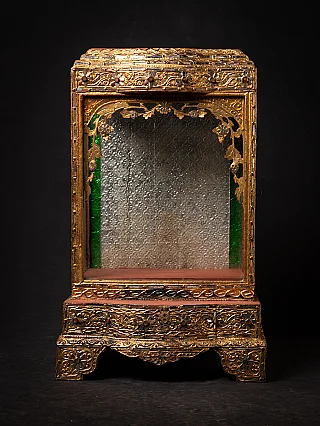 Antique wooden Burmese temple