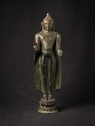 Zeer zeldzame originele bronzen Pagan Boeddha