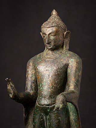 Zeer zeldzame originele bronzen Pagan Boeddha