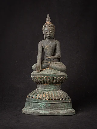 Antique bronze Burmese Buddha statue