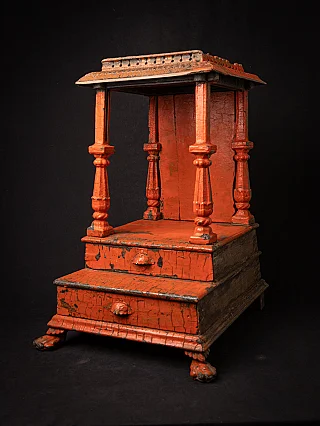 Antique wooden Indian temple