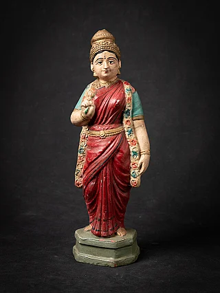 Antique Indian terracotta Lakshmi statue
