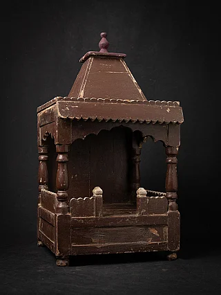 Antique wooden Indian temple