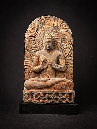 Antique stone Indian Buddha statue