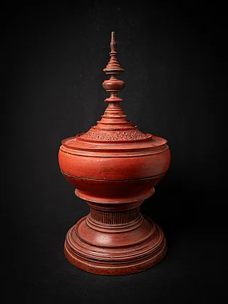 Antike holzerne Burmesische Opferschale