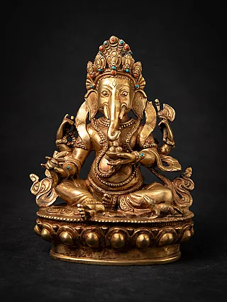 Old bronze Nepali Ganesha statue
