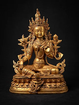 Old bronze Nepali Green Tara statue