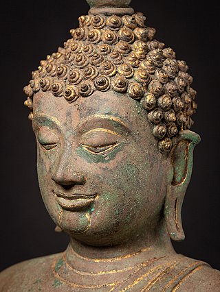 Besondere antike bronzene thailändische Buddhafigur