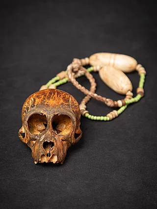 Old Naga necklace with monkey-skull