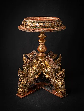 Antique wooden Burmese Throne - Table
