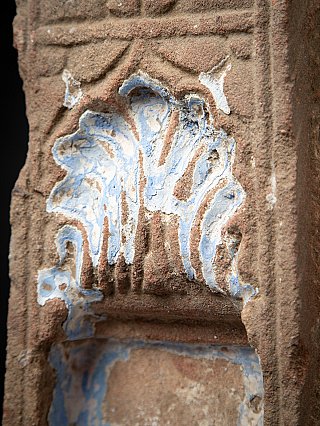 Antieke Indiase zandstenen tempel