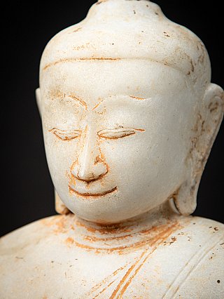 Antike Burmesische Buddhafigur aus Marmor