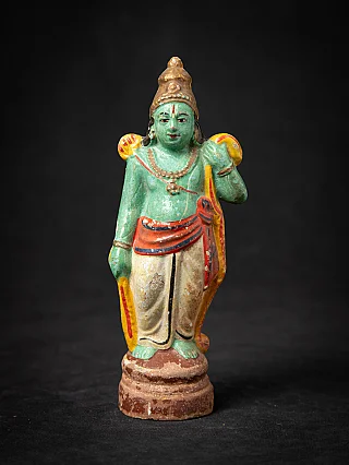 Antique Indian terracotta Krishna statue