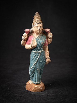 Antike Terrakotta Lakshmi Statue