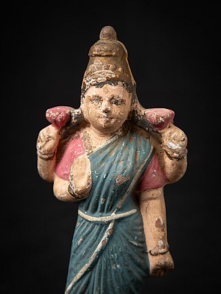 Antike Terrakotta Lakshmi Statue
