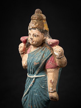 Antike Terrakotta Lakshmi Statue