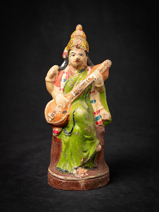 Antique pottery Saraswati statue