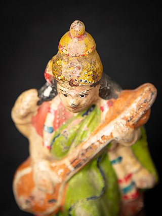 Antique pottery Saraswati statue