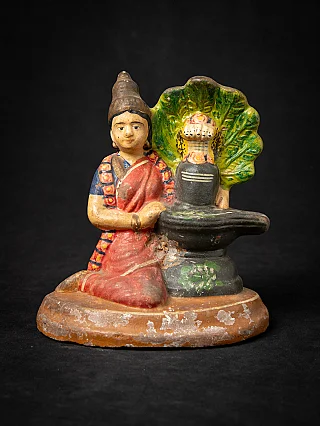 Old pottery Golu figure: Shiva Lingam
