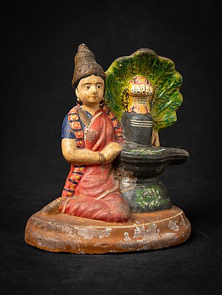 Old pottery Golu figure: Shiva Lingam
