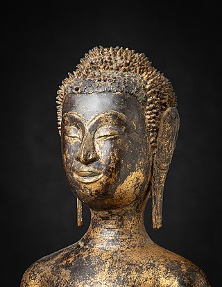 Spezielle antike Bronze Thailandische Ayutthaya Buddha