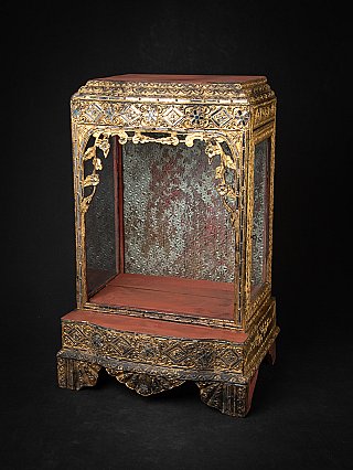 Antike holzerne Birmanische Buddha Tempel