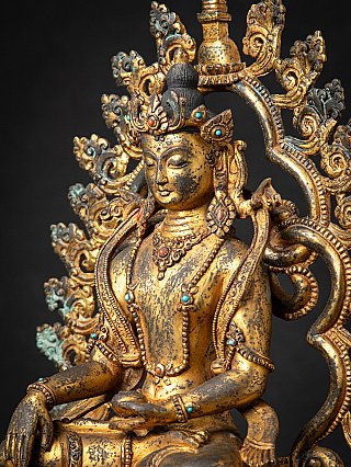 Antike bronze Nepalesische Buddhafigur