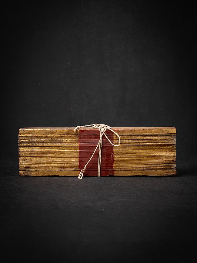Antiek Birmees manuscript - Parabaik