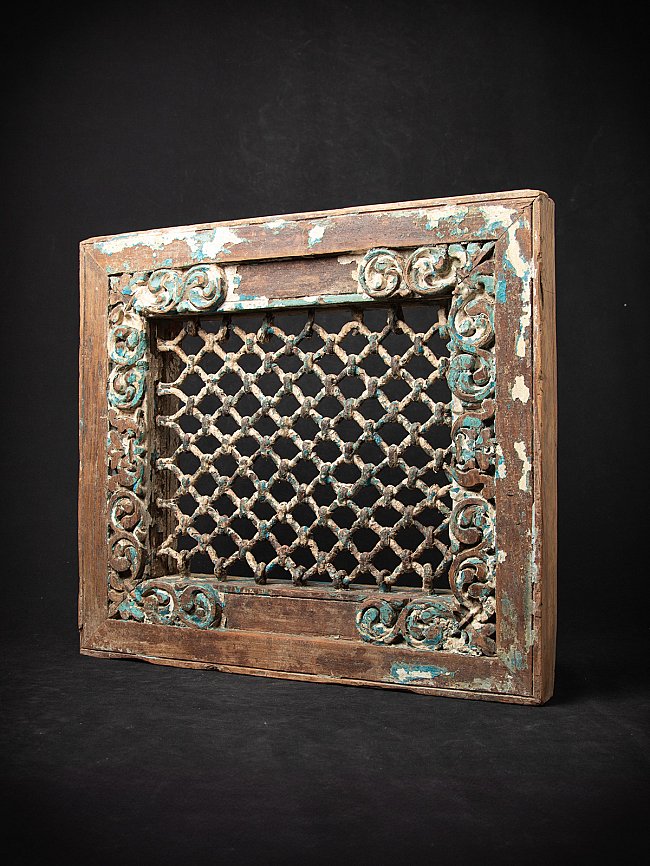 Antike Indiase Holzfenster