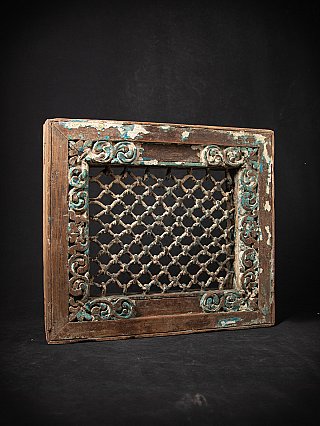 Antike Indiase Holzfenster