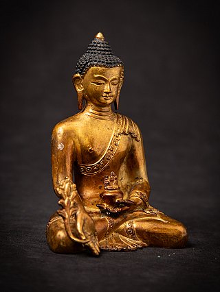 Old bronze Nepali Medicine Buddha