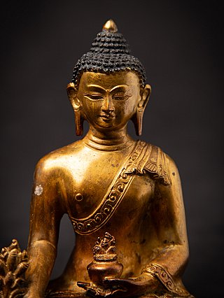 Old bronze Nepali Medicine Buddha