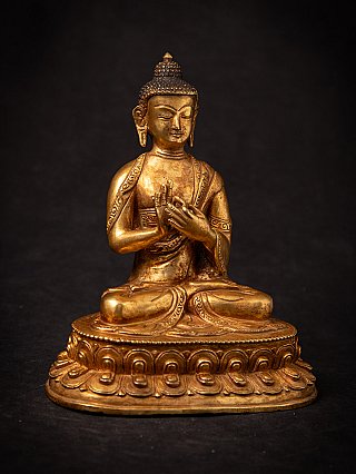 Old bronze Nepali Buddha statue