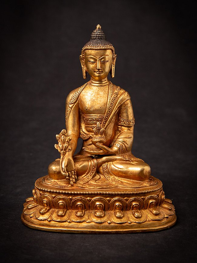 Old bronze Nepali Medicine Buddha statue
