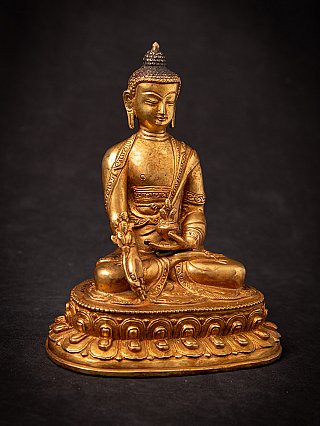 Old bronze Nepali Medicine Buddha statue