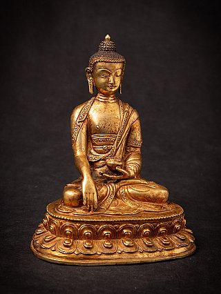 Oude bronzen Nepalese Boeddha