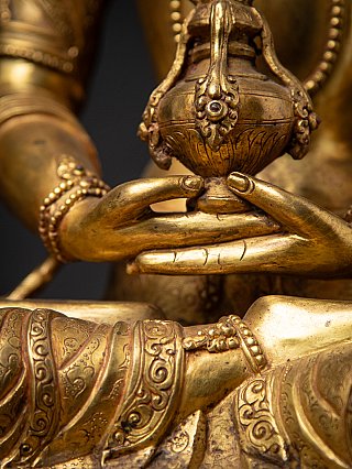 Alte bronze Nepalesische Aparmita Buddha
