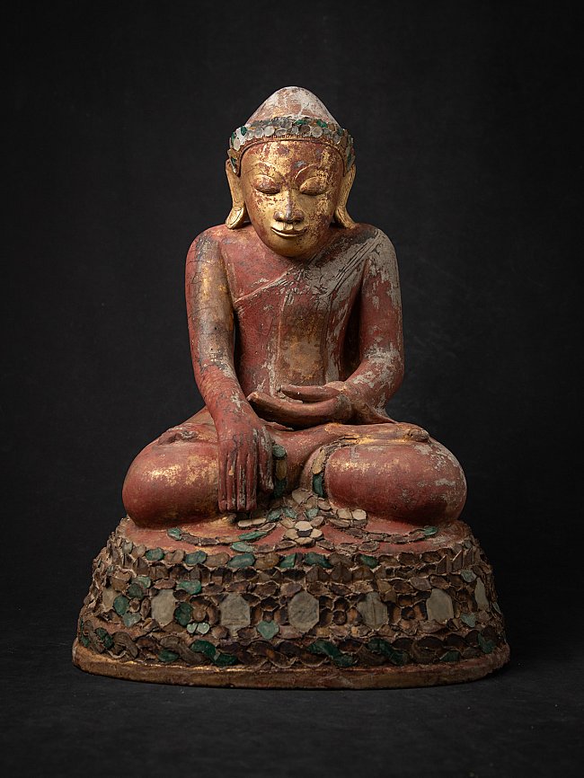 Besondere antike burmesische Buddhafigur