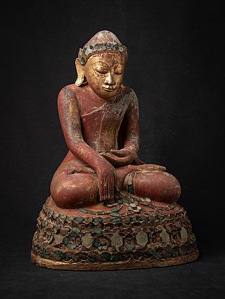 Besondere antike burmesische Buddhafigur