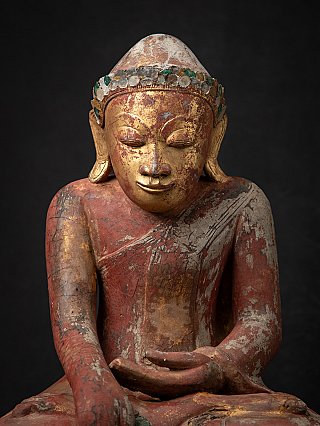 Besondere antike burmesische Buddhafigur