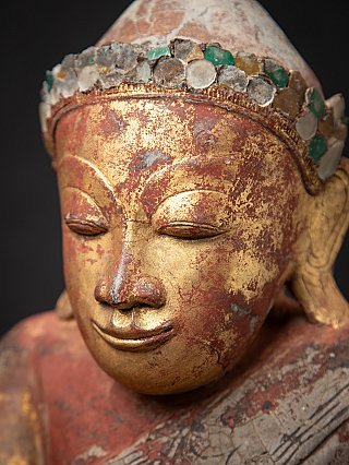 Besondere antike burmesische Buddhafigur