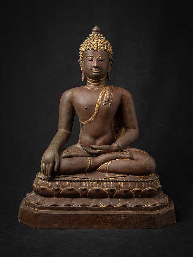 Antieke bronzen Thaise Chiang Saen Boeddha