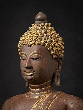 Antieke bronzen Thaise Chiang Saen Boeddha