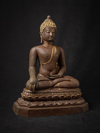 Antieke bronzen Thaise Chiang Saen Boeddha