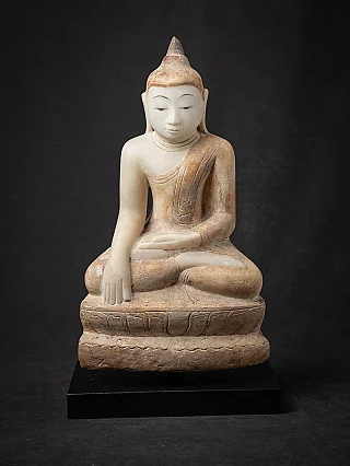 Antique marble Burmese Buddha statue
